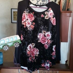 Velvet baseball tshirt